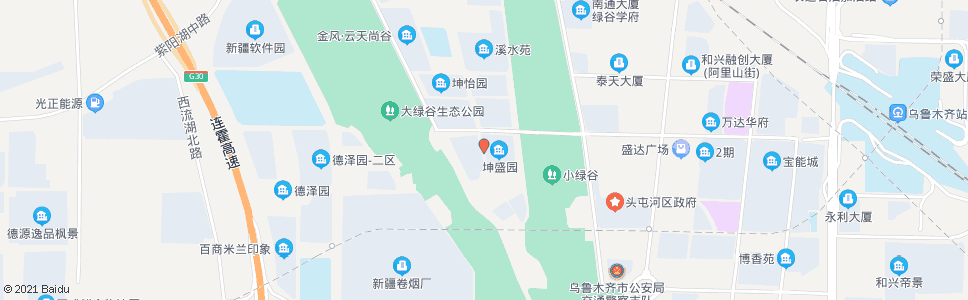 乌鲁木齐坤和园_公交站地图_乌鲁木齐公交_妙搜公交查询2025