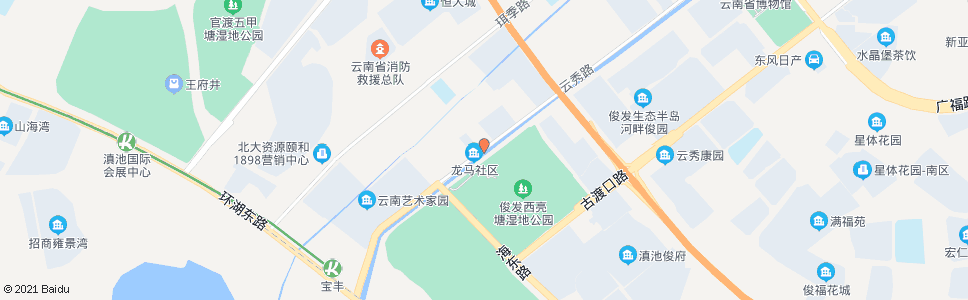 昆明龙马社区居委会_公交站地图_昆明公交_妙搜公交查询2024