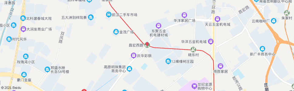 昆明昌宏西路地铁站_公交站地图_昆明公交_妙搜公交查询2024