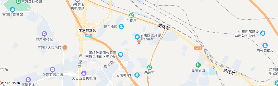 昆明经牛路口_公交站地图_昆明公交_妙搜公交查询2024