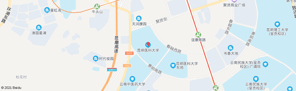 昆明雨花路(昆明医学院)_公交站地图_昆明公交_妙搜公交查询2024