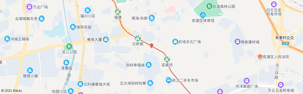 昆明日新村(春城路)_公交站地图_昆明公交_妙搜公交查询2024