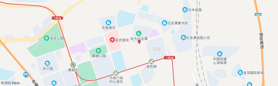 昆明景明北路口春融街_公交站地图_昆明公交_妙搜公交查询2024