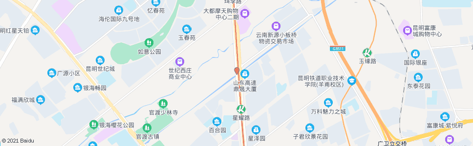 昆明彩云北路口云秀路_公交站地图_昆明公交_妙搜公交查询2024