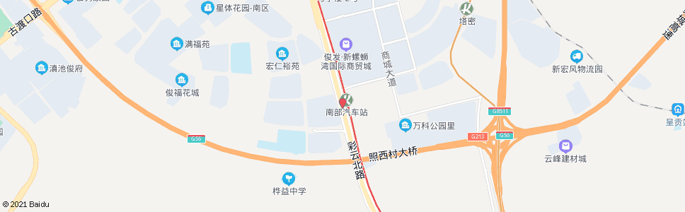 昆明螺蛳湾公交枢纽站彩云北路_公交站地图_昆明公交_妙搜公交查询2024