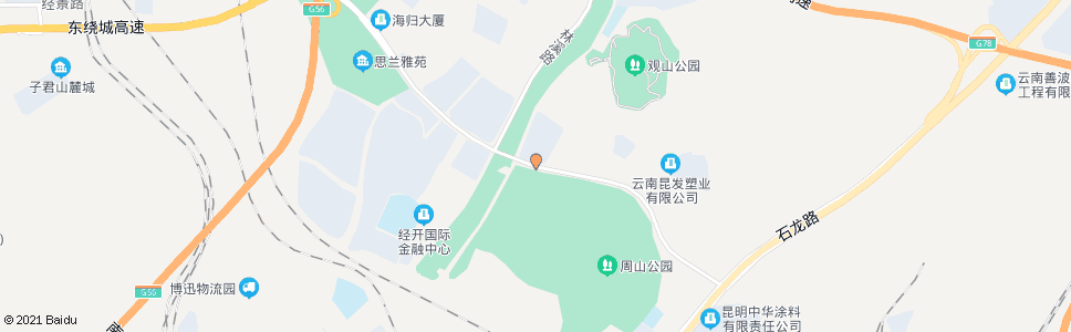 昆明云湾路口春漫大道_公交站地图_昆明公交_妙搜公交查询2024