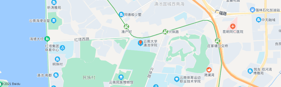 昆明滇池学院(红塔东路)_公交站地图_昆明公交_妙搜公交查询2024