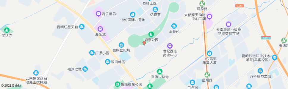 昆明叠春苑_公交站地图_昆明公交_妙搜公交查询2024