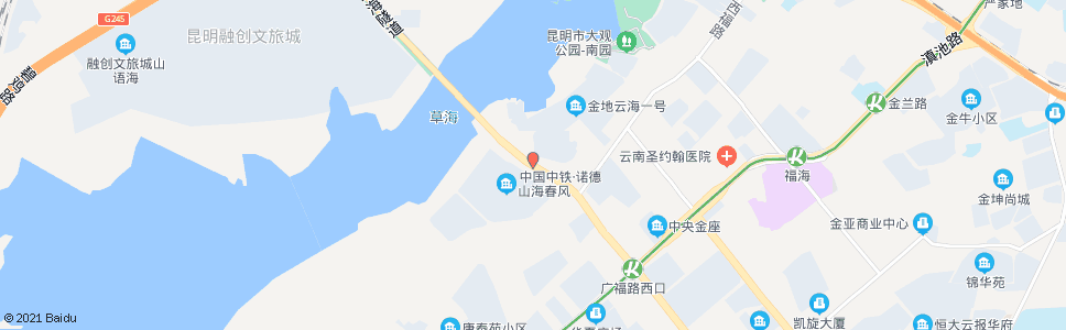 昆明昆明市地方海事局(西三环)_公交站地图_昆明公交_妙搜公交查询2024