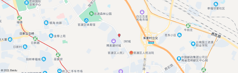 昆明和甸营村_公交站地图_昆明公交_妙搜公交查询2024