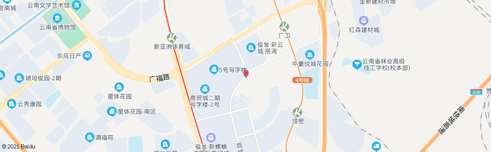 昆明螺蛳湾二期商城大道_公交站地图_昆明公交_妙搜公交查询2024