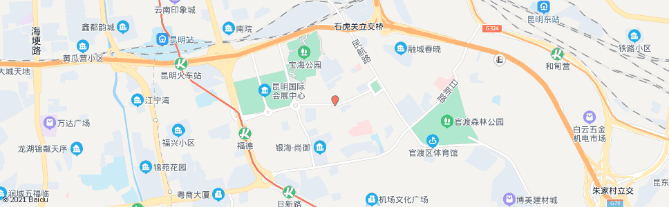 昆明双福路口_公交站地图_昆明公交_妙搜公交查询2024