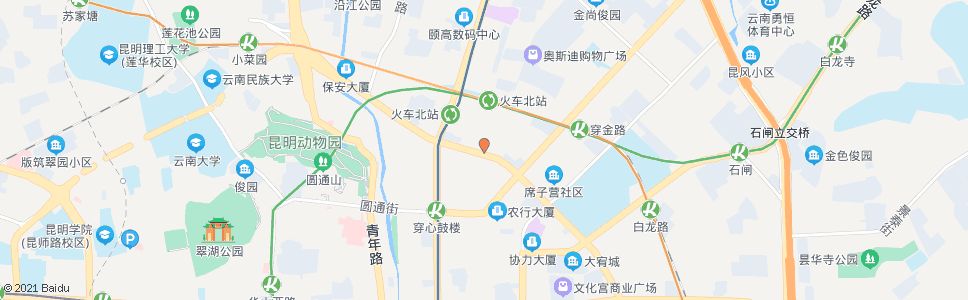 昆明环城北路(天和大酒店)_公交站地图_昆明公交_妙搜公交查询2024