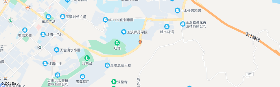 玉溪师院_公交站地图_玉溪公交_妙搜公交查询2024