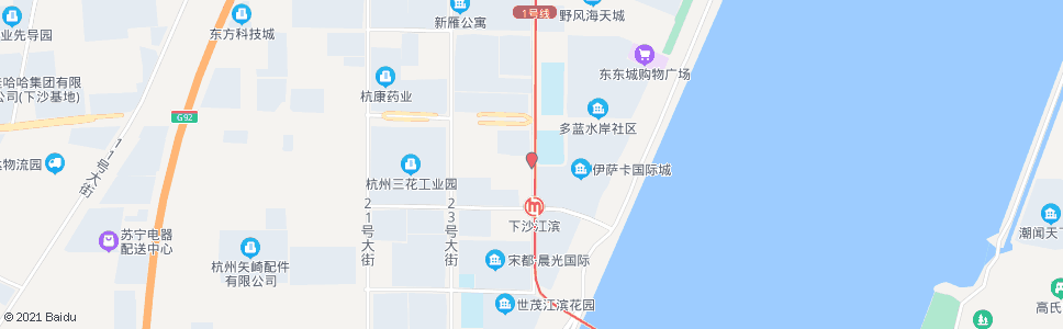 杭州听涛路十号大街口_公交站地图_杭州公交_妙搜公交查询2025