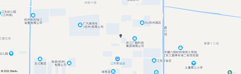 杭州江东四路青六北路口_公交站地图_杭州公交_妙搜公交查询2024