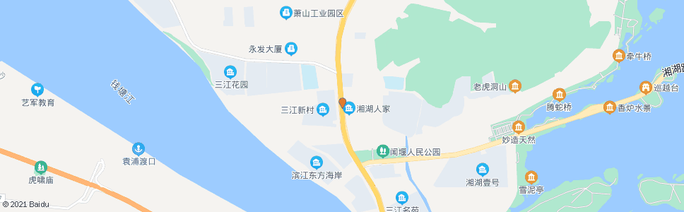 杭州时代大道闻兴路口_公交站地图_杭州公交_妙搜公交查询2024