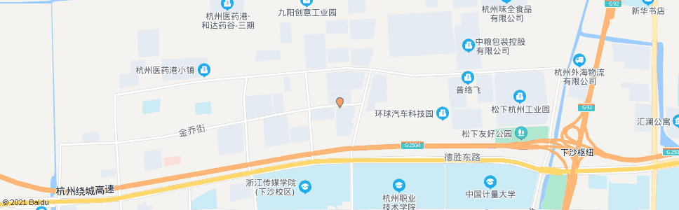 杭州金乔街文泽北路口_公交站地图_杭州公交_妙搜公交查询2024