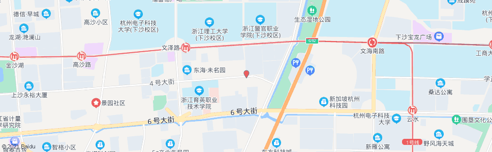 杭州四号大街文溯南路口_公交站地图_杭州公交_妙搜公交查询2024