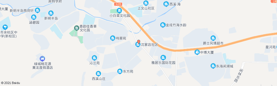 杭州沈家店_公交站地图_杭州公交_妙搜公交查询2024