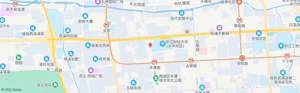 杭州丰潭路文一西路口_公交站地图_杭州公交_妙搜公交查询2025