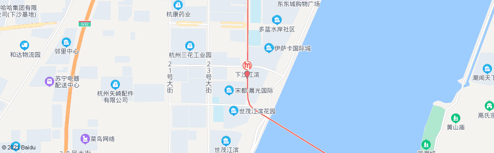 杭州二十五号路十四号大街口_公交站地图_杭州公交_妙搜公交查询2024