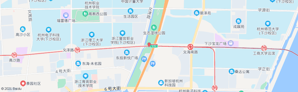 杭州二号大街文津路口_公交站地图_杭州公交_妙搜公交查询2025