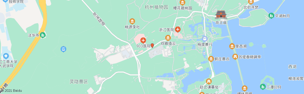 杭州九里松(一一七医院)_公交站地图_杭州公交_妙搜公交查询2025