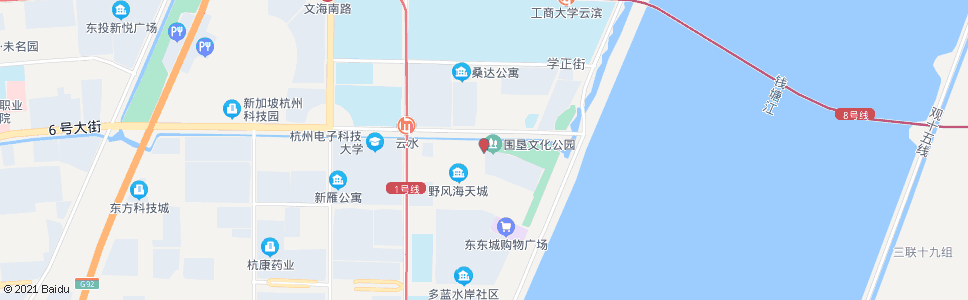 杭州二十七号路六号大街口_公交站地图_杭州公交_妙搜公交查询2025