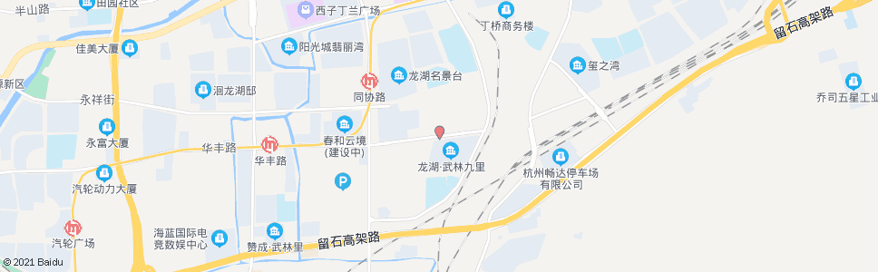 杭州华丰路建塘路口_公交站地图_杭州公交_妙搜公交查询2025