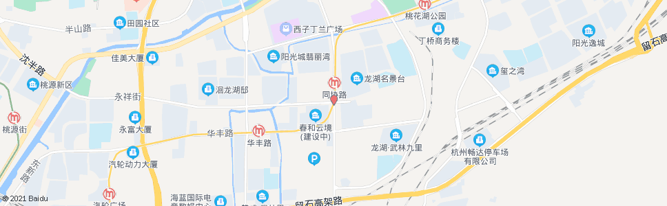 杭州同协路杭玻街口_公交站地图_杭州公交_妙搜公交查询2024