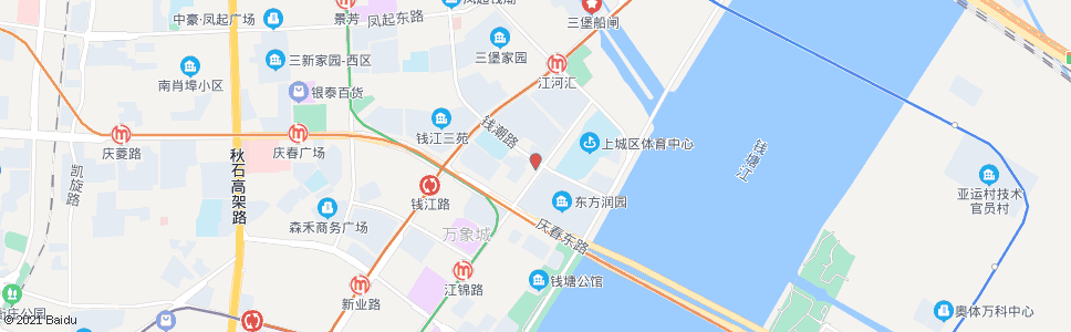 杭州钱潮路公交站_公交站地图_杭州公交_妙搜公交查询2024