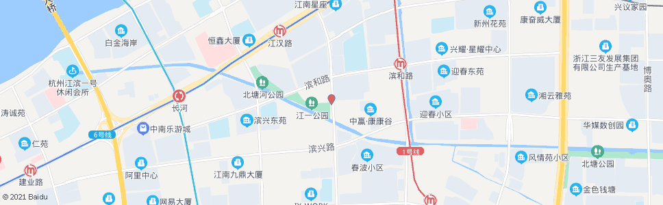 杭州江汉路江晖路口_公交站地图_杭州公交_妙搜公交查询2024