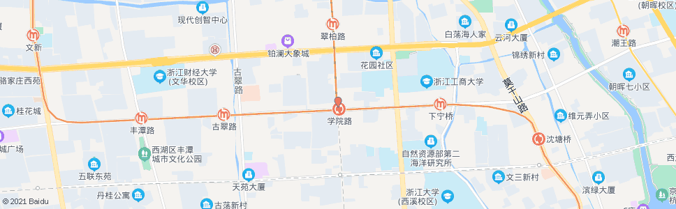 杭州学院路站_公交站地图_杭州公交_妙搜公交查询2025