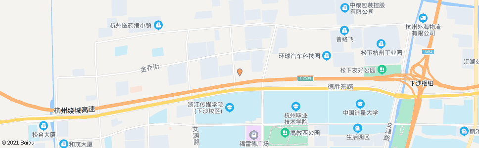 杭州松乔街元成路口_公交站地图_杭州公交_妙搜公交查询2024