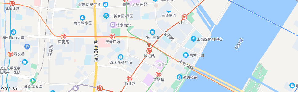 杭州地铁钱江路站_公交站地图_杭州公交_妙搜公交查询2025