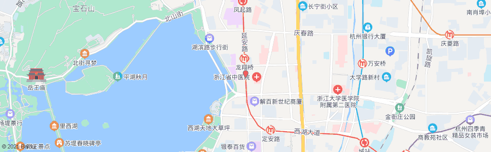 杭州延安路湖滨_公交站地图_杭州公交_妙搜公交查询2025