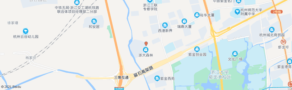 杭州西园八路振华路口_公交站地图_杭州公交_妙搜公交查询2024