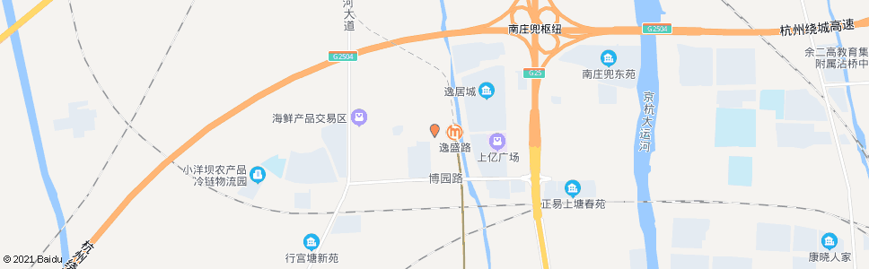 杭州逸盛路打石漾路口_公交站地图_杭州公交_妙搜公交查询2024