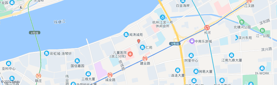 杭州滨盛路建业路口_公交站地图_杭州公交_妙搜公交查询2024