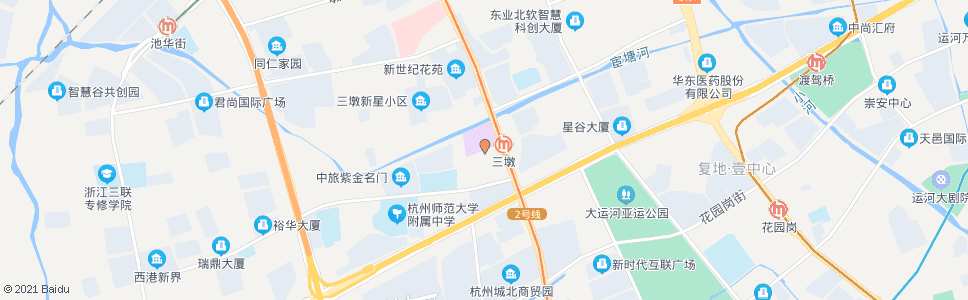 杭州古墩路秀里街口_公交站地图_杭州公交_妙搜公交查询2025