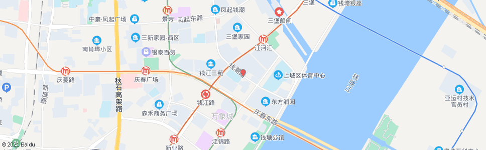 杭州钱潮路钱江路口_公交站地图_杭州公交_妙搜公交查询2025