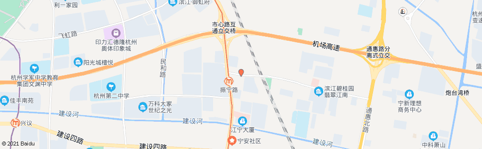 杭州利华路市心路口_公交站地图_杭州公交_妙搜公交查询2024