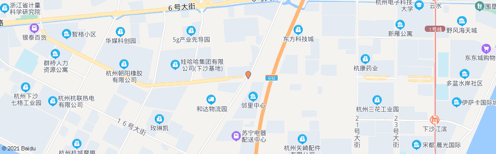 杭州十二号大街十一号路口_公交站地图_杭州公交_妙搜公交查询2025