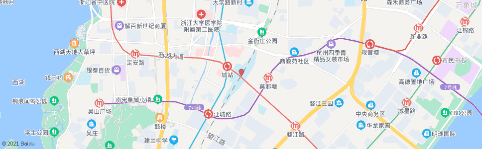 杭州城站火车站(金刚寺巷首末站)_公交站地图_杭州公交_妙搜公交查询2025