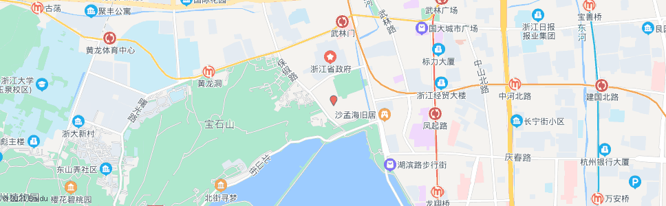 杭州凤起路昭庆寺_公交站地图_杭州公交_妙搜公交查询2025