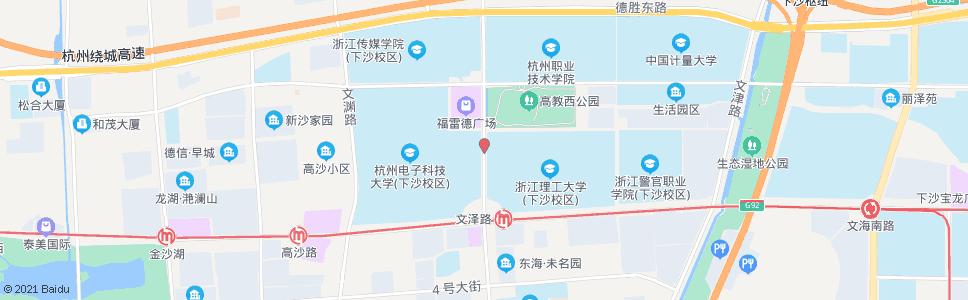 杭州文泽路学林街口_公交站地图_杭州公交_妙搜公交查询2025