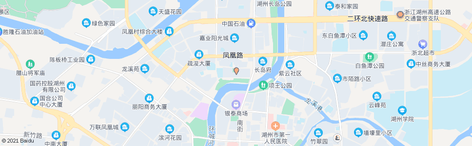 湖州凤凰一村_公交站地图_湖州公交_妙搜公交查询2024