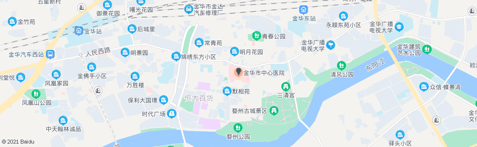 金华稠江医院_公交站地图_金华公交_妙搜公交查询2024