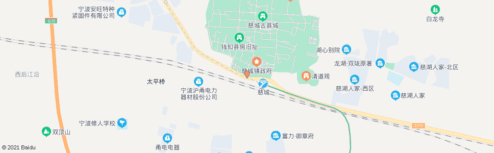 宁波慈城南门_公交站地图_宁波公交_妙搜公交查询2025